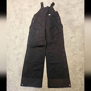 Carhartt Black Insulated Bib Overalls